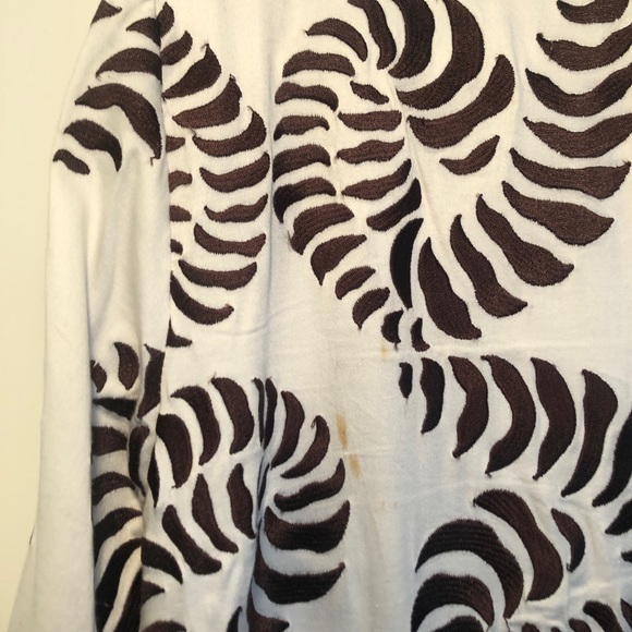 Elizabeth McKay Brown + White Tunic Size 6 - Picture 6 of 7